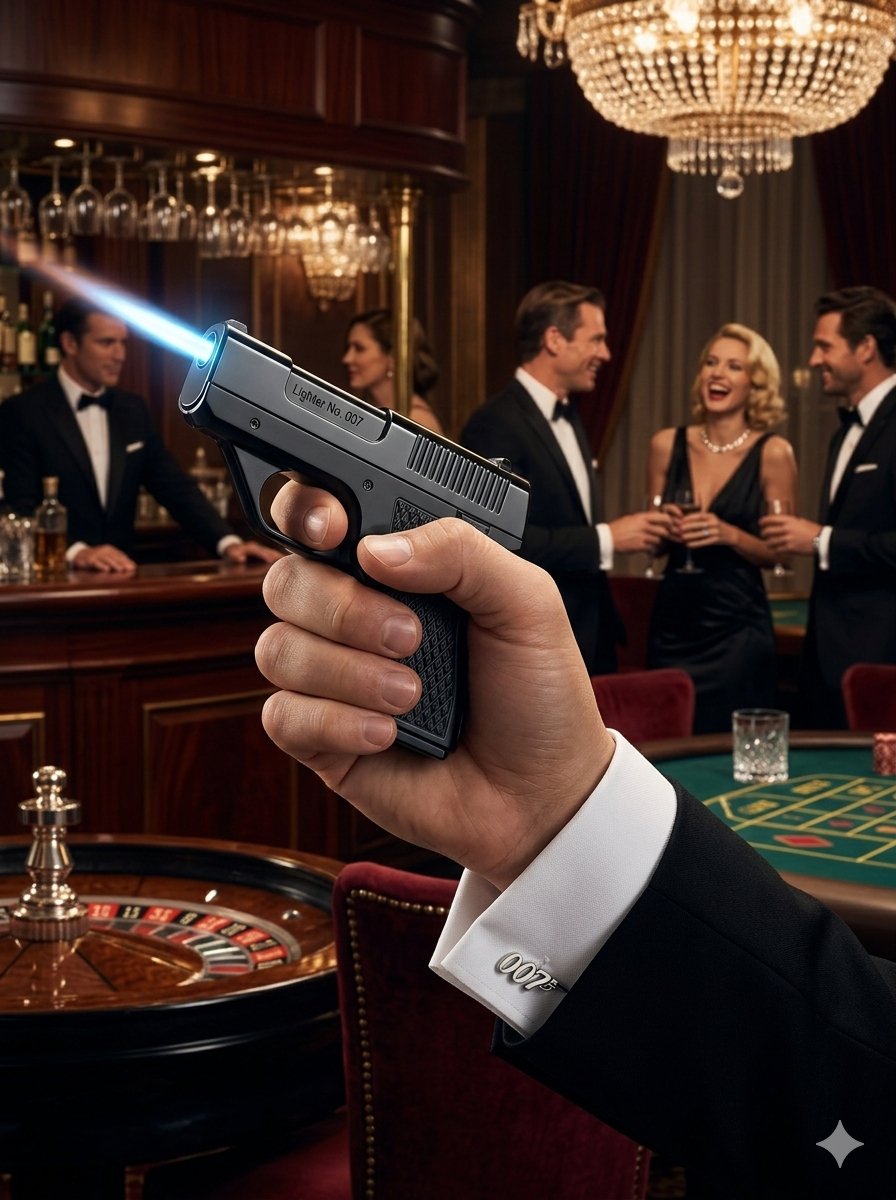 FOCUS lighter at a casino — the reaction says it all